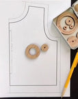 Seam circles | Pomůcka na rýsování přídavků na švy