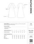Papírový střih Kaftan Dress