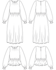 PDF střih Dayo Dress & Blouse || Šaty & Halenka