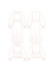 PDF střih Dayo Dress & Blouse || Šaty & Halenka