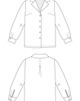 PDF střih Elsi Revere Collar Shirt | Košile