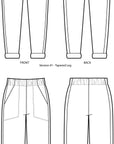 Papírový střih Free Range Slacks || kalhoty