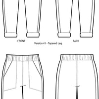 Papírový střih Free Range Slacks || kalhoty