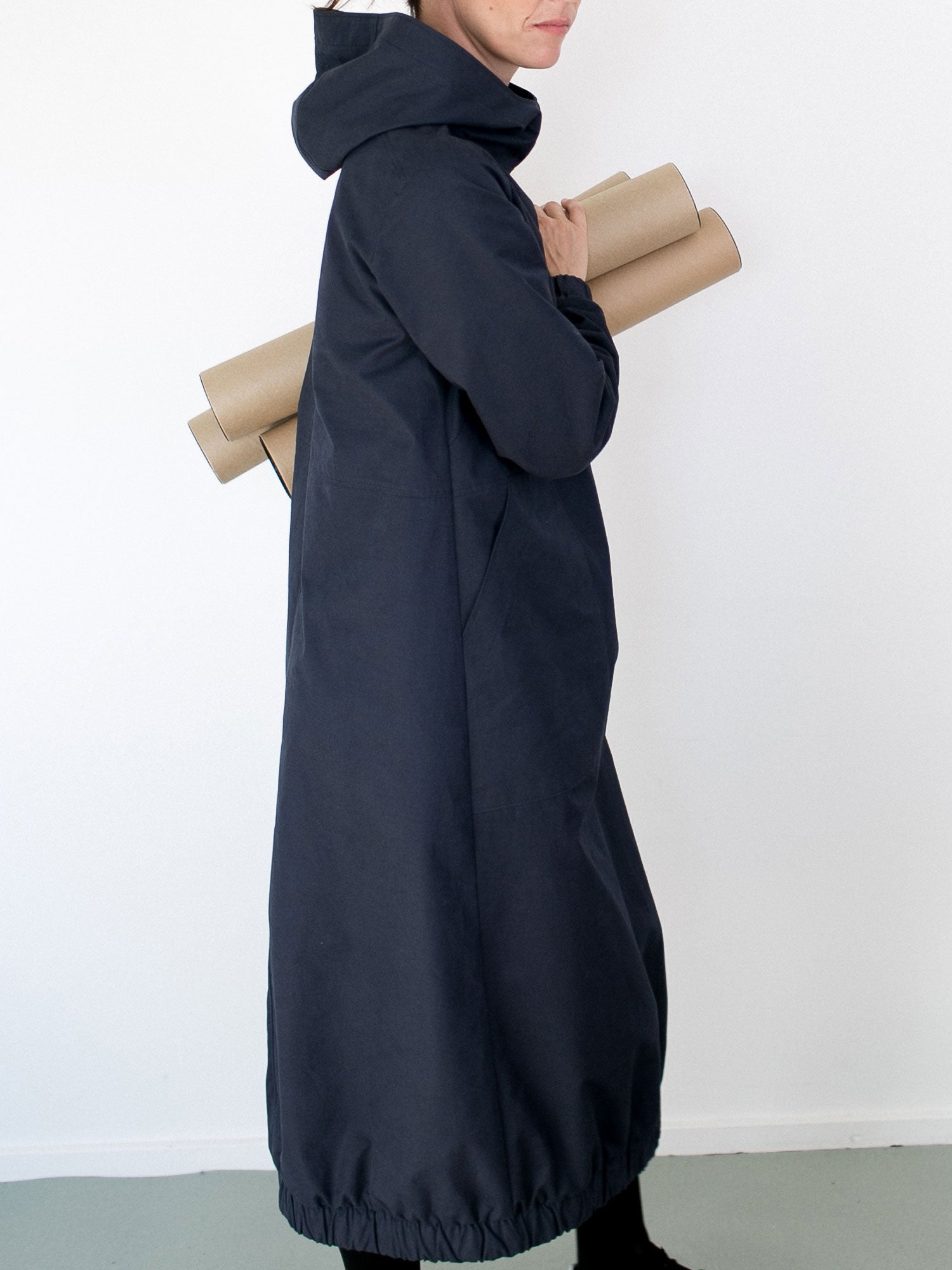 Papírový střih Hoodie Dress