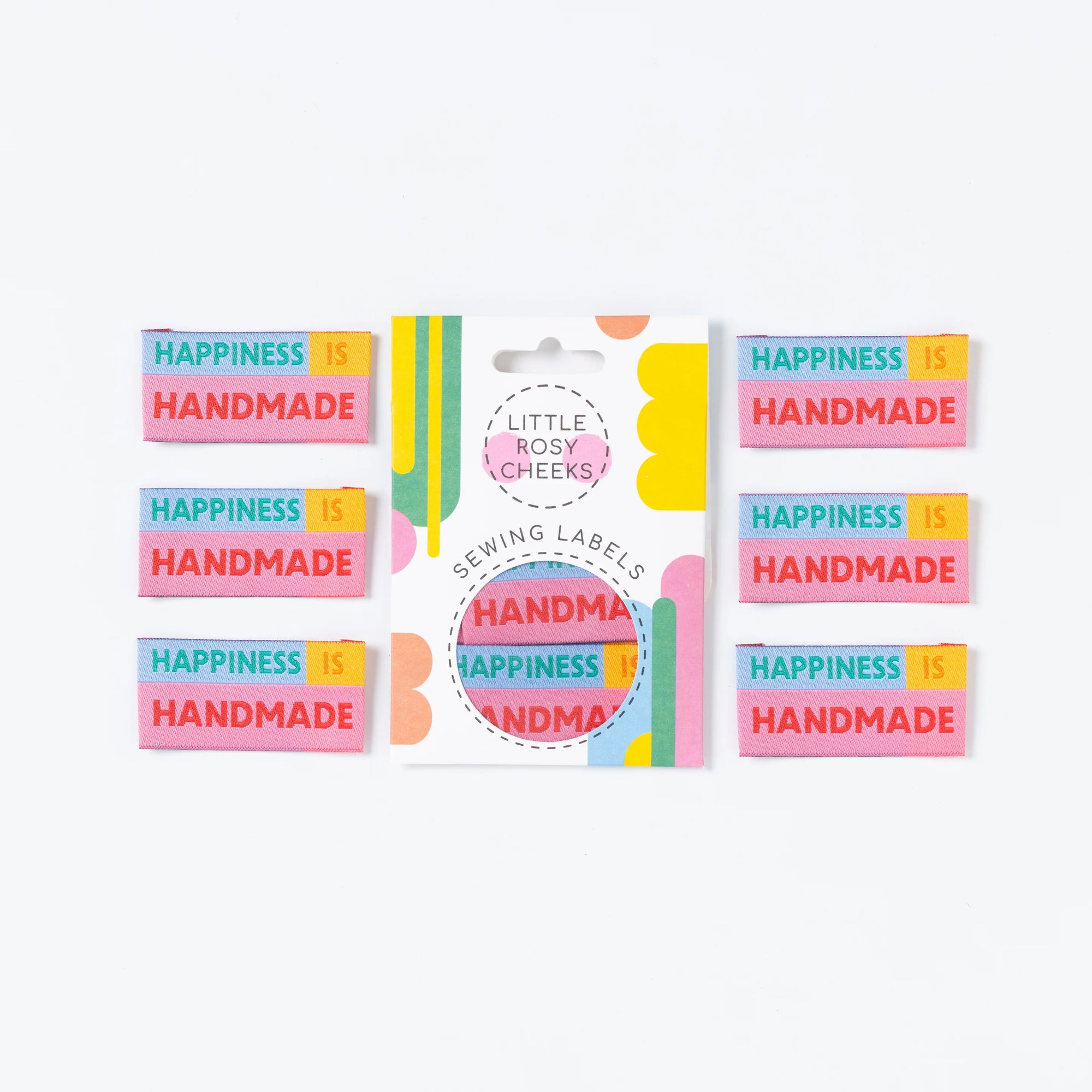 Little Rosy Cheeks "Happiness is handmade" | Štítky na oblečení