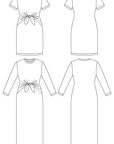 PDF střih Lyyti Tie Front Dress | Šaty