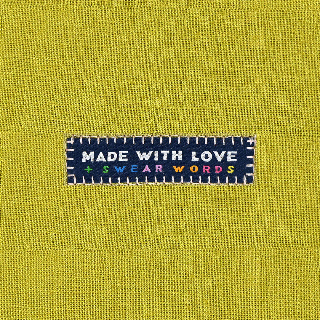 KATM štítky "Made With Love & Swear Words"