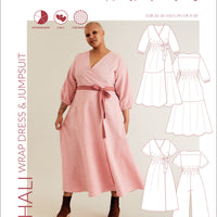 Papírový střih Hali Wrap Dress & Jumpsuit