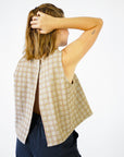 PDF střih Open Back Smock Top
