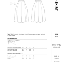 Papírový střih Tulip Skirt
