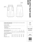 Šicí sada Elastic Waist Maxi Skirt