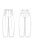 Papírový střih Andrea || Kalhoty
