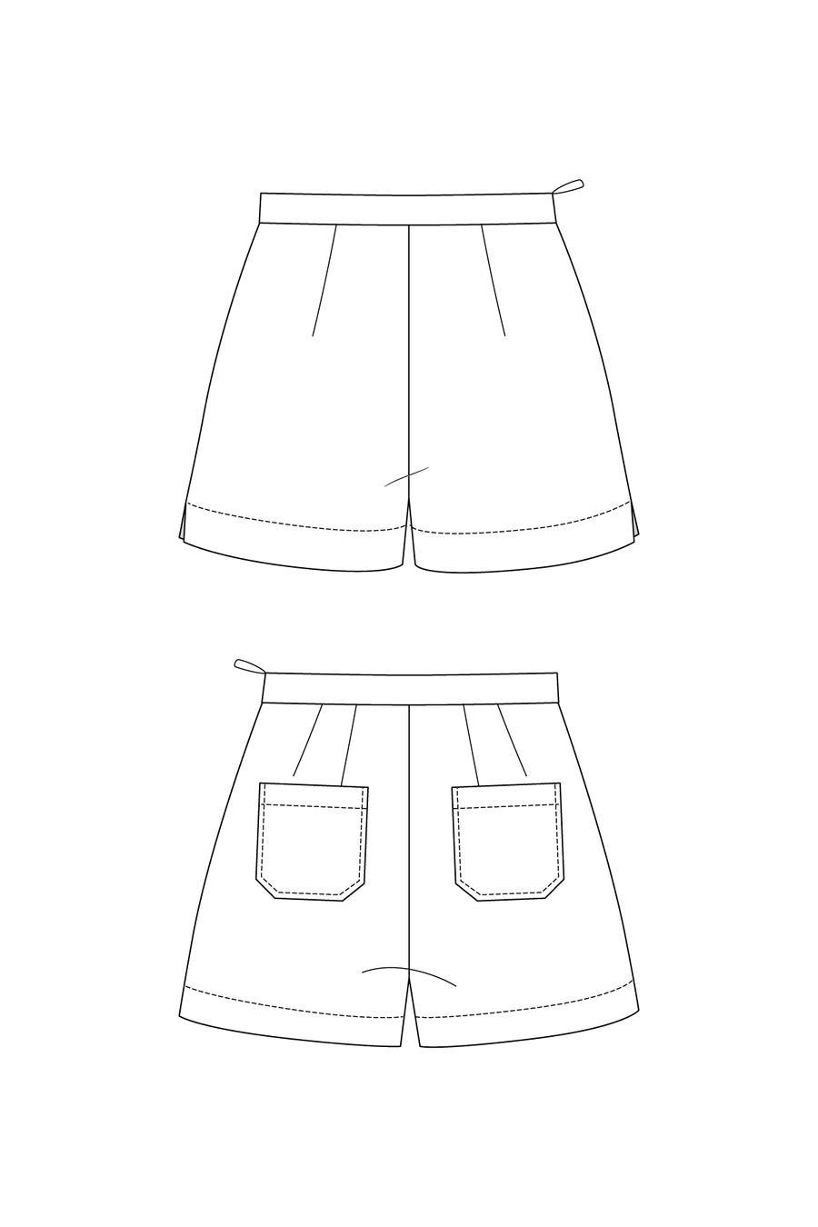 Papírový střih Verso Trousers & Shorts || Kalhoty