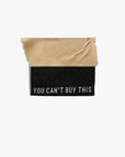KATM štítky "You Can't Buy This" | Černé & krémové štítky