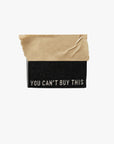 KATM štítky "You Can't Buy This" | Černé & krémové štítky