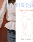 PDF střih Dayo Dress & Blouse || Šaty & Halenka
