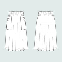 Šicí sada Elastic Waist Maxi Skirt