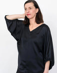 Papírový střih V-Neck Cuff Top