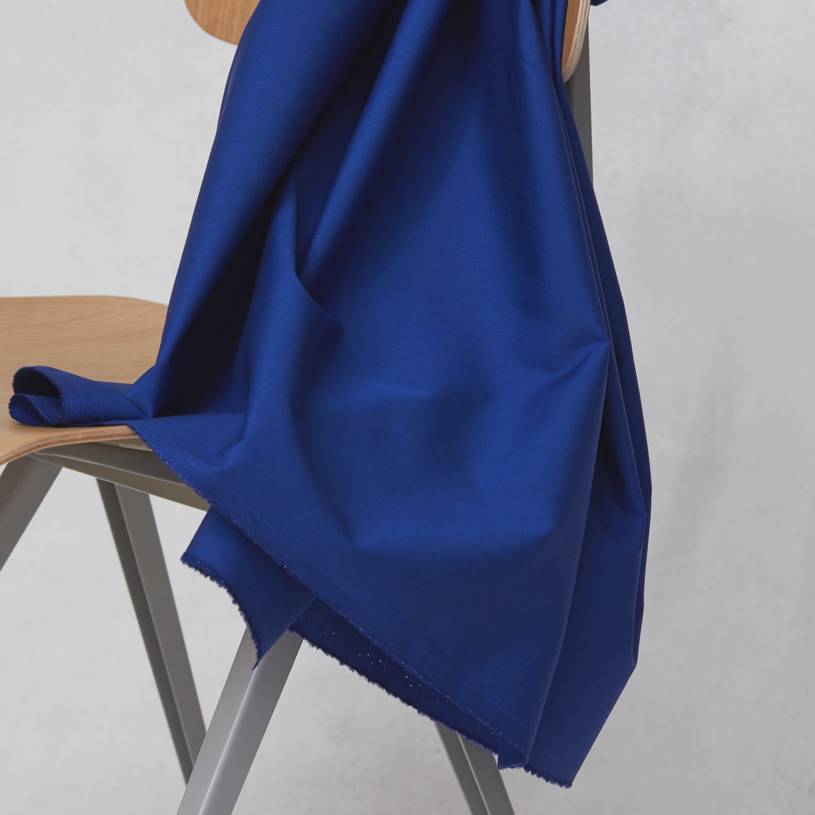 Zbytek || Organic Papertouch Poplin: Cobalt