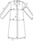 Papírový střih V-Neck Coat