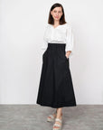 Papírový střih Elastic Waist Maxi Skirt