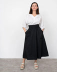 Papírový střih Elastic Waist Maxi Skirt