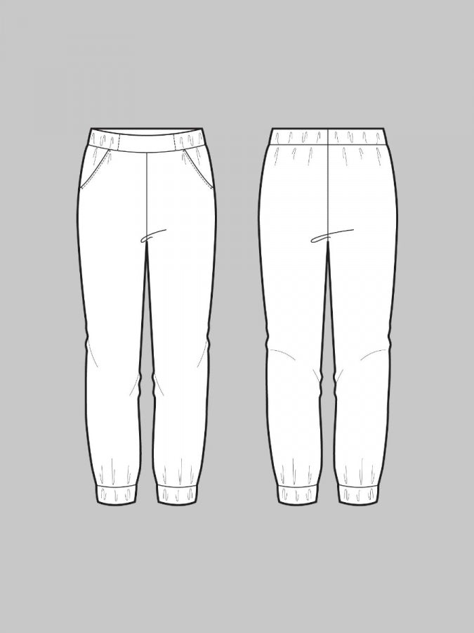 Papírový střih Almost Long Trousers || Kalhoty