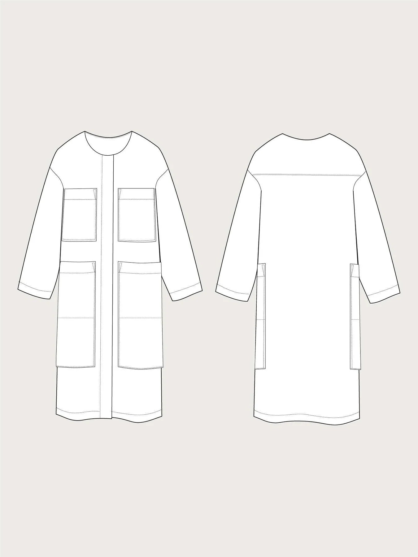 Papírový střih Lab Coat