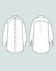Papírový střih Oversized Shirt XS-L