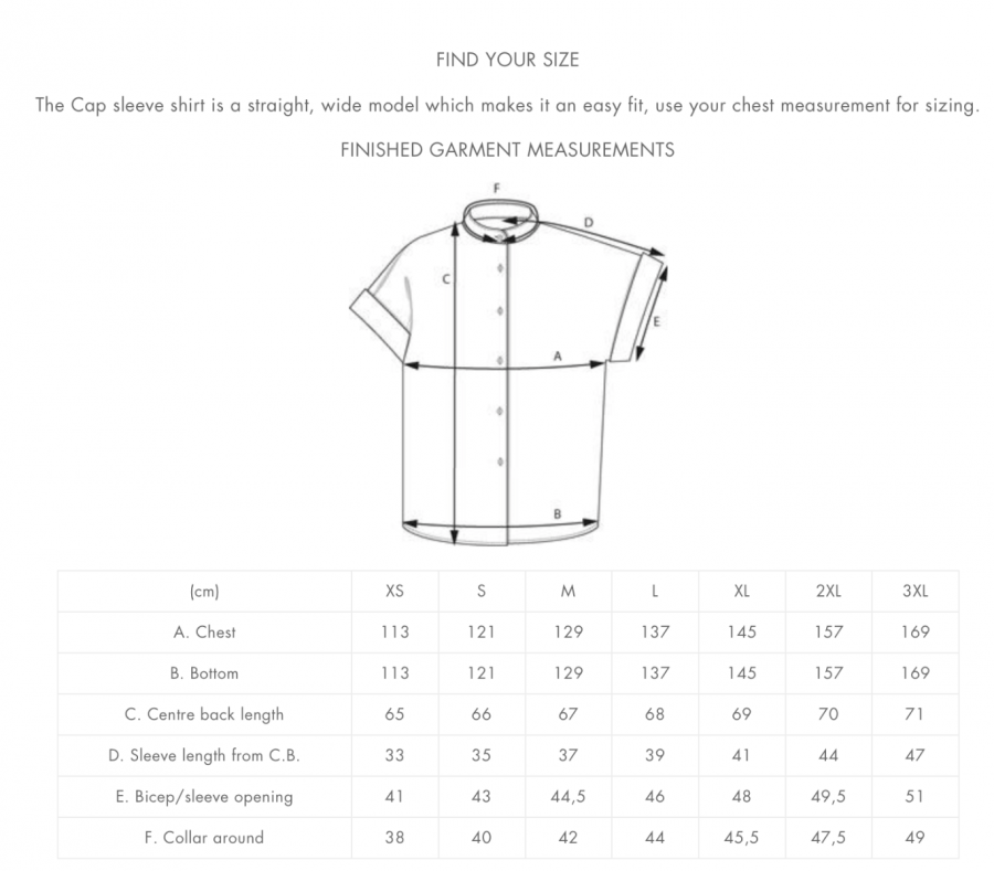 Papírový střih Cap Sleeve Shirt