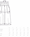 Papírový střih Elastic Waist Maxi Skirt
