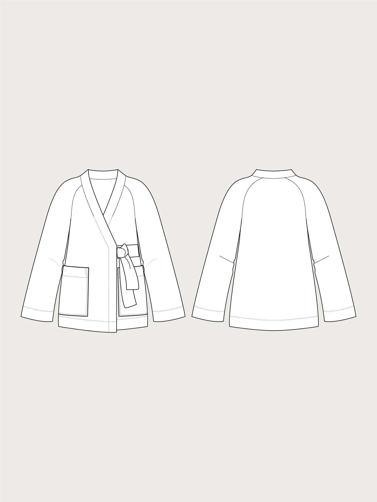 Papírový střih Wrap Jacket