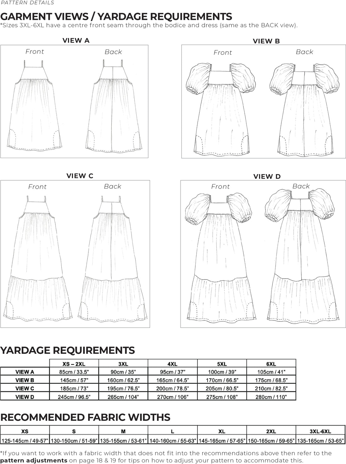 PDF střih ZW Tier Dress
