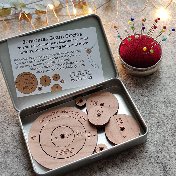 Seam circles | Pomůcka na rýsování přídavků na švy