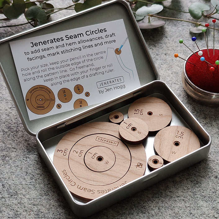 Seam circles | Pomůcka na rýsování přídavků na švy
