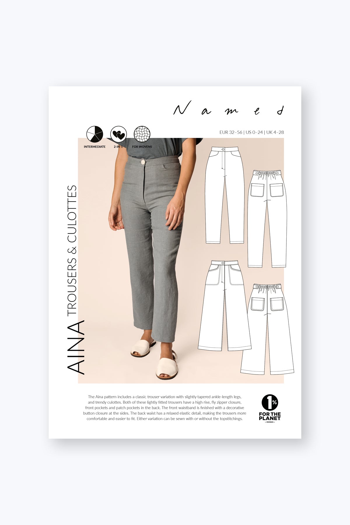 Střih Aina Trousers &amp; Culottes | Kalhoty