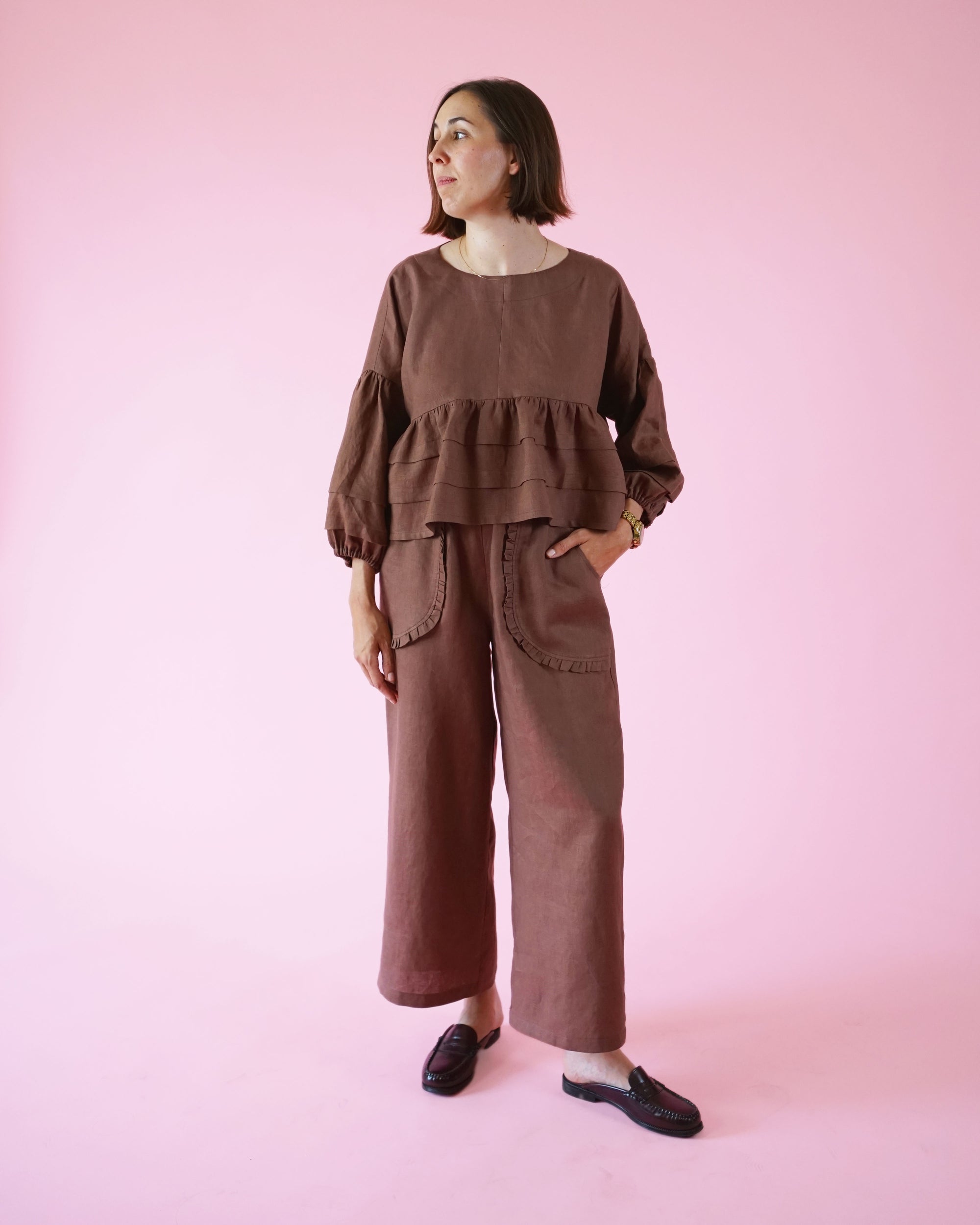 PDF střih Apron Pocket Pants | Kalhoty