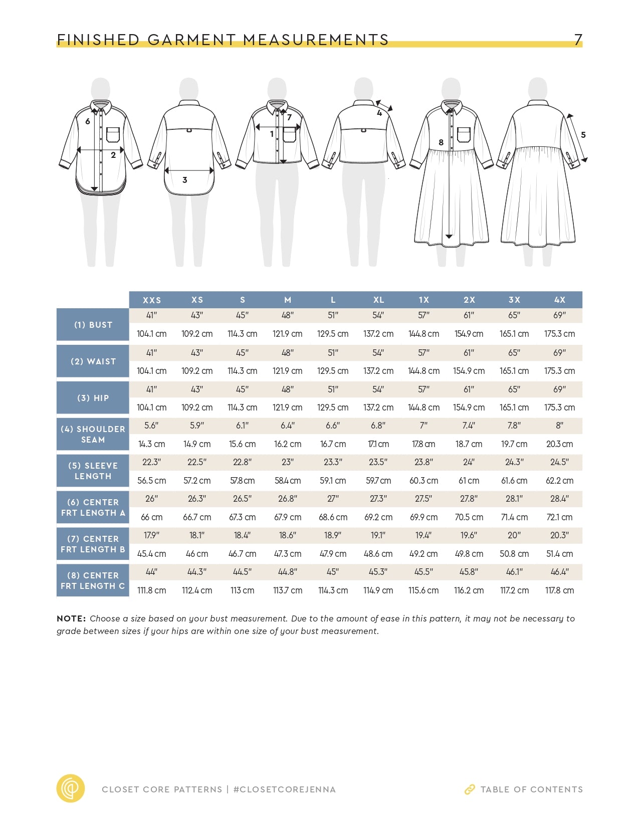 Papírový střih Jenna Shirt &amp; Dress || Košile &amp; Šaty