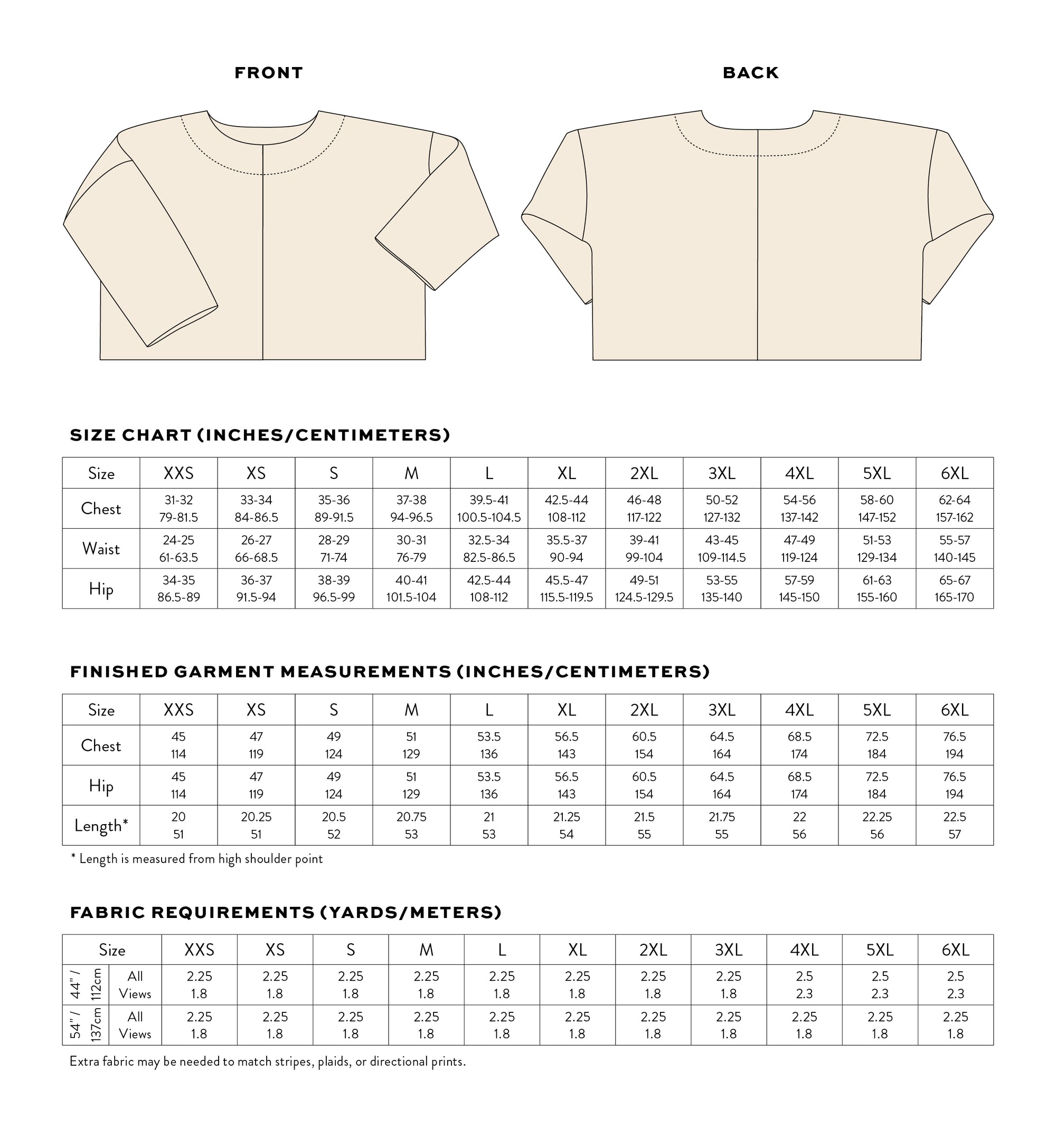 PDF střih Craft Studio Tee | Tričko