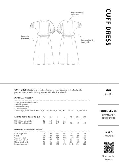 Papírový střih Cuff Dress | Šaty