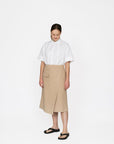 Papírový střih Asymmetric Midi Skirt