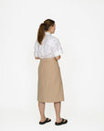 Papírový střih Asymmetric Midi Skirt