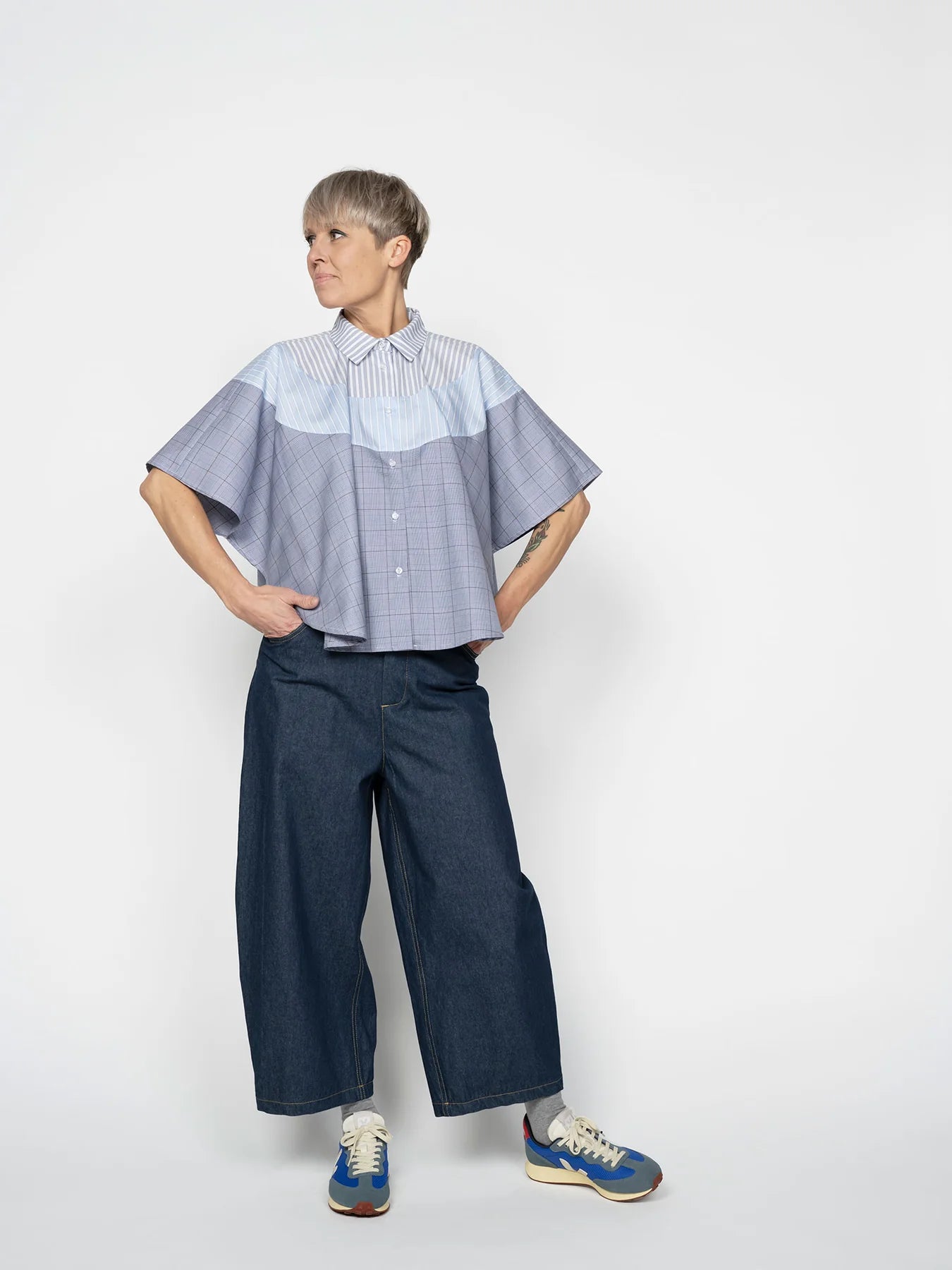 Papírový střih Poncho Shirt || Košile