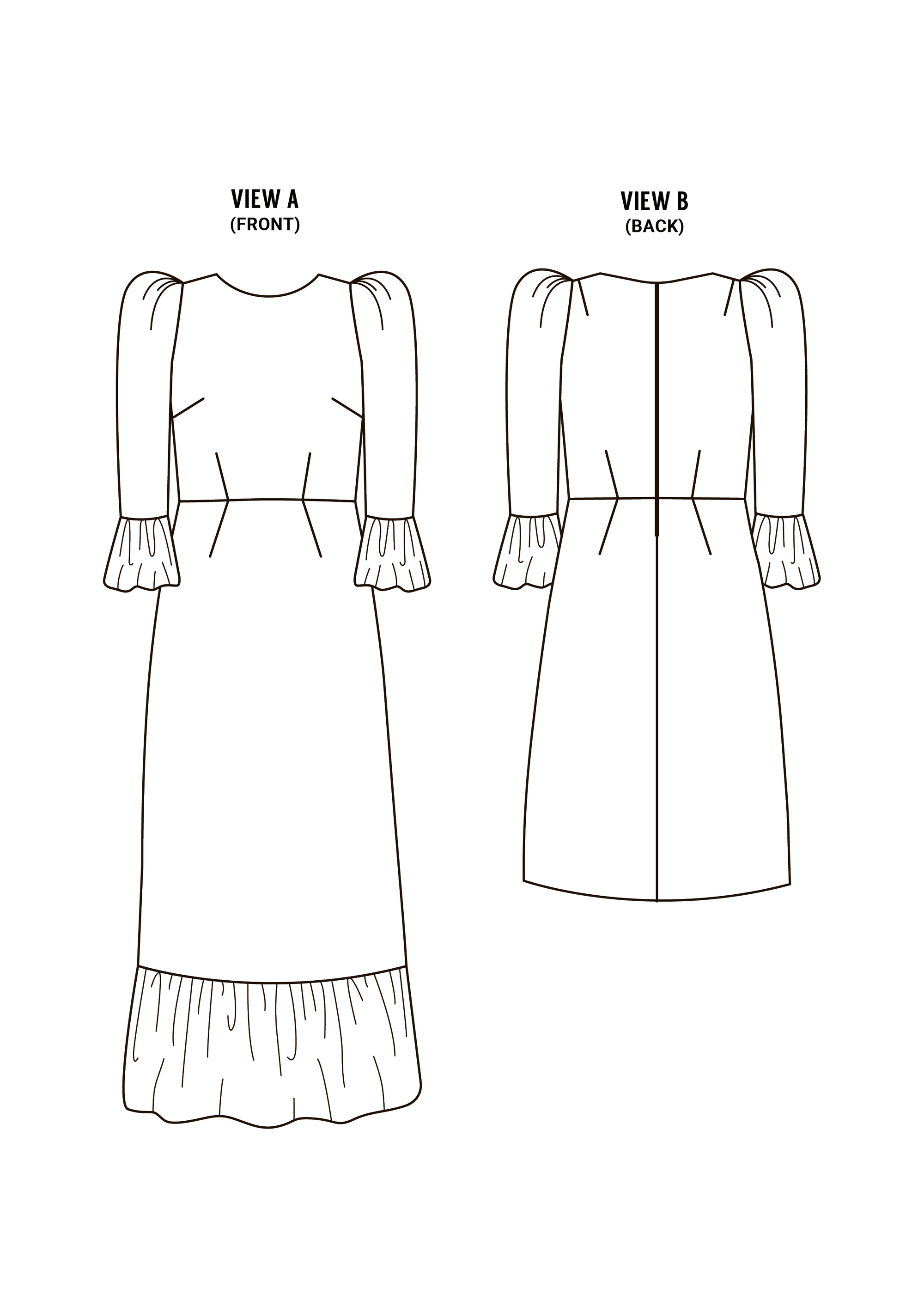 Střih Peony Dress | Šaty