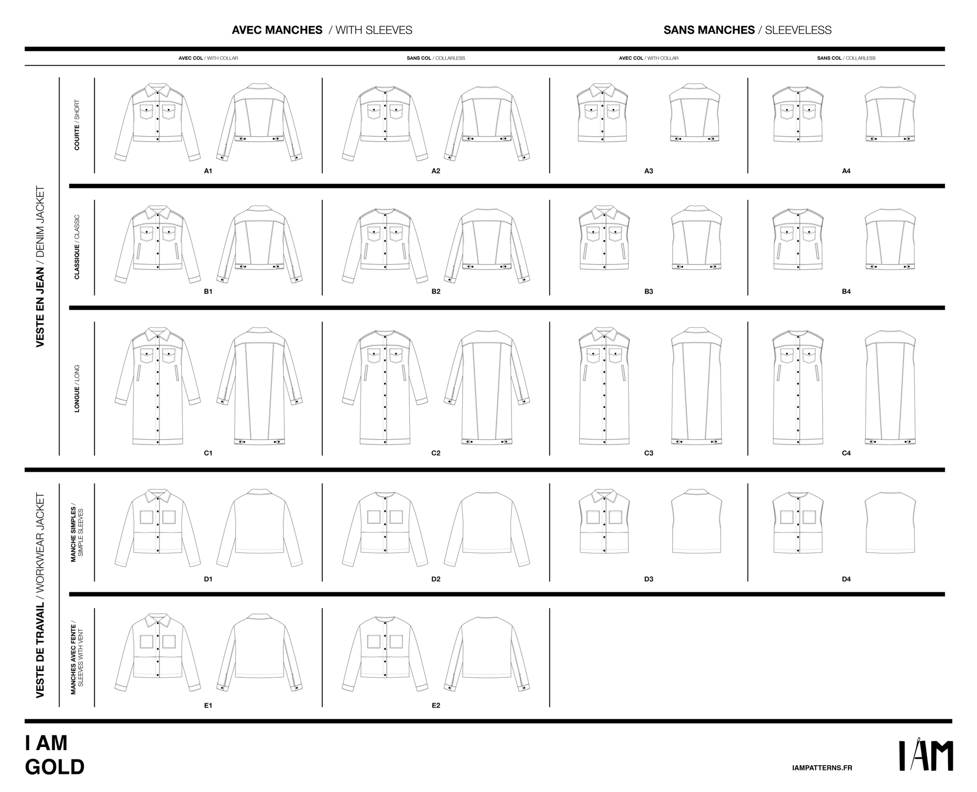 Papírový střih I AM Gold || Bunda