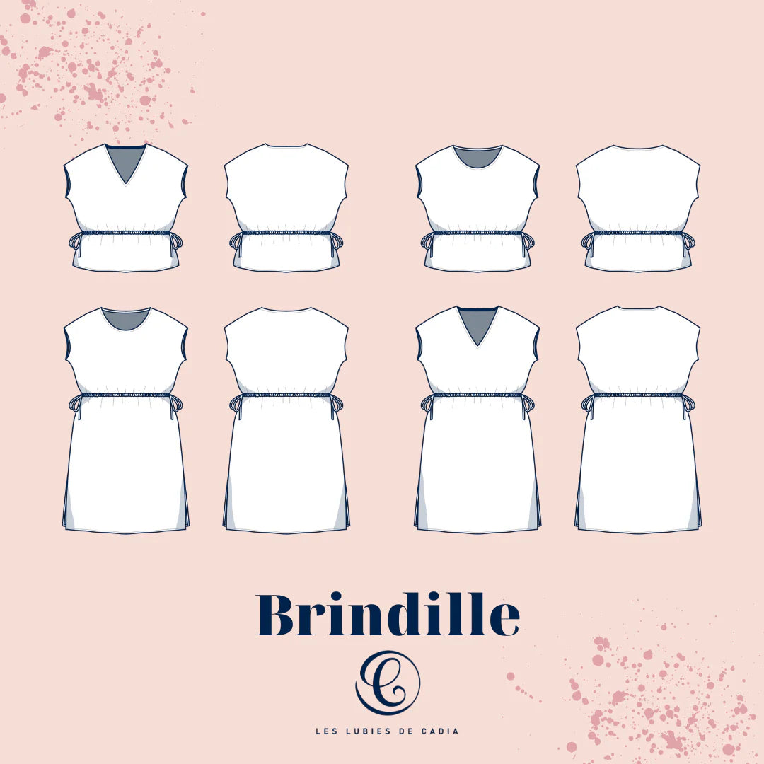 Papírový střih Brindille Blouse &amp; Dress | Šaty &amp; Halenka