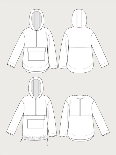 Papírový střih Anorak | Bunda