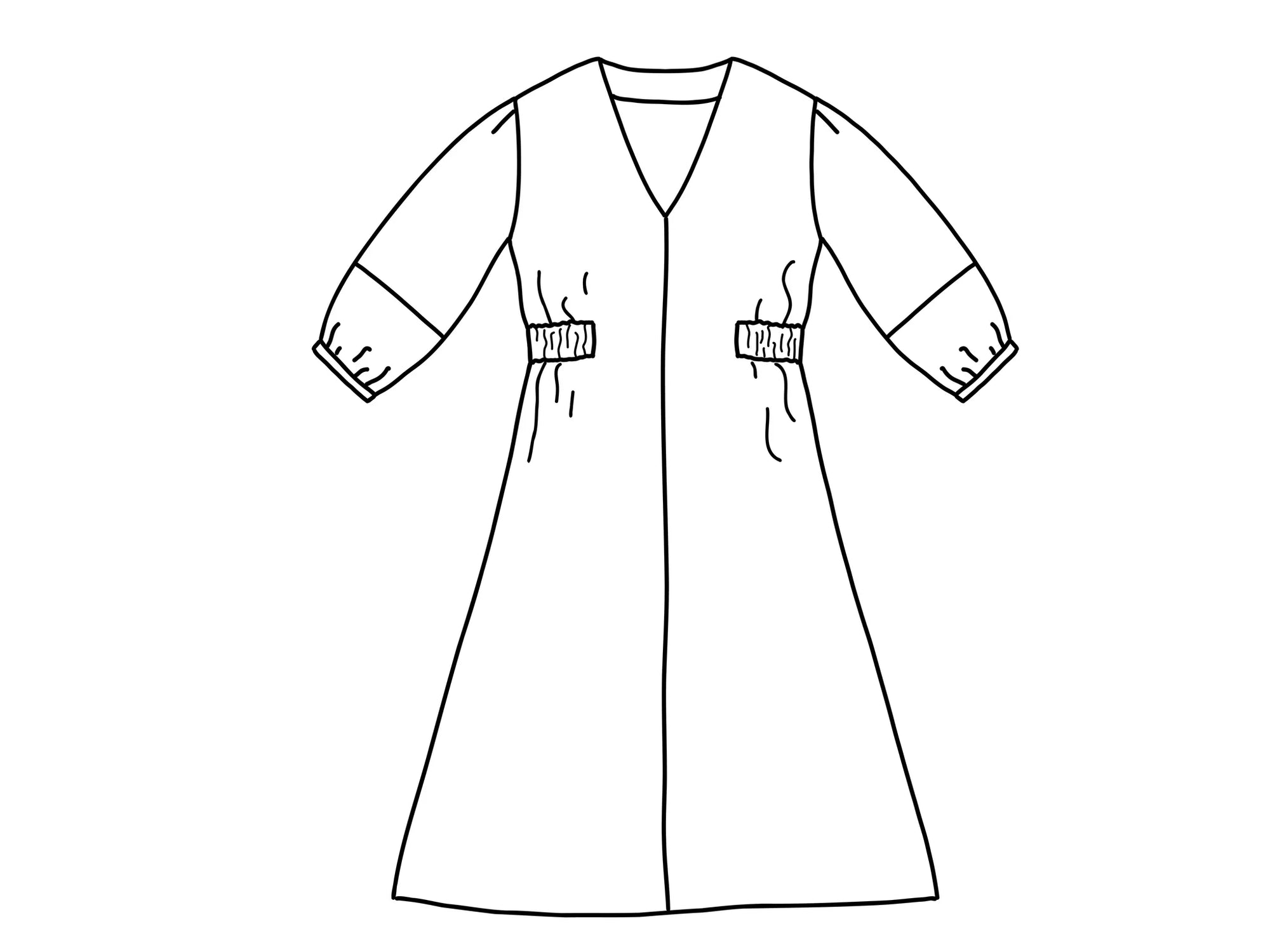 Papírový střih Jamie Dress || Šaty