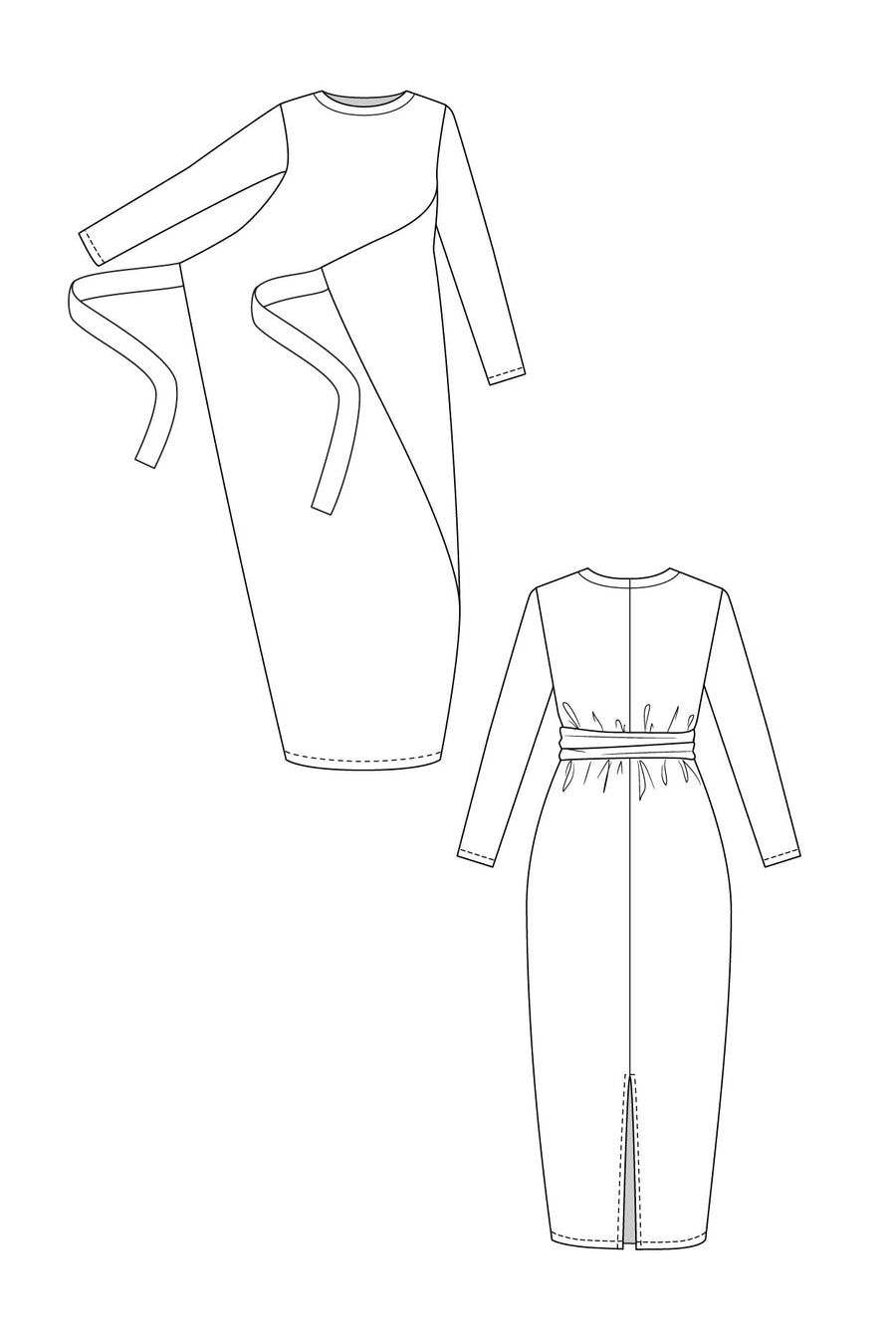 Papírový střih Kielo Wrap Dress & Jumpsuit