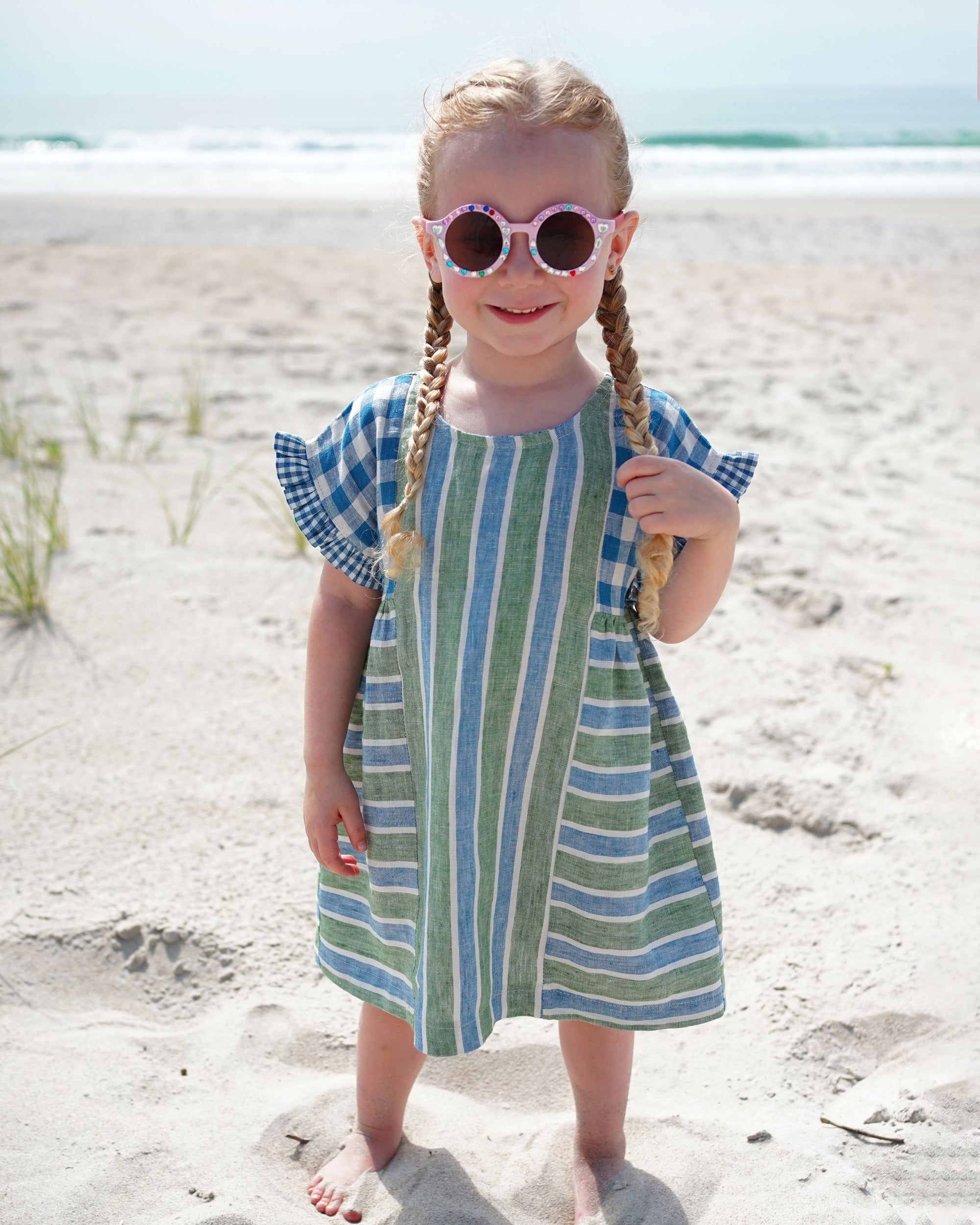 PDF střih Kids Collage Gather Dress | Šaty